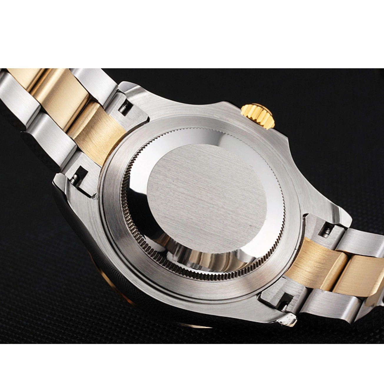 Aaa replica watch Two Swiss Tone Bracelet White Dial Bezel Case Yacht-Master Gold Rolex Steel Stainless 0825